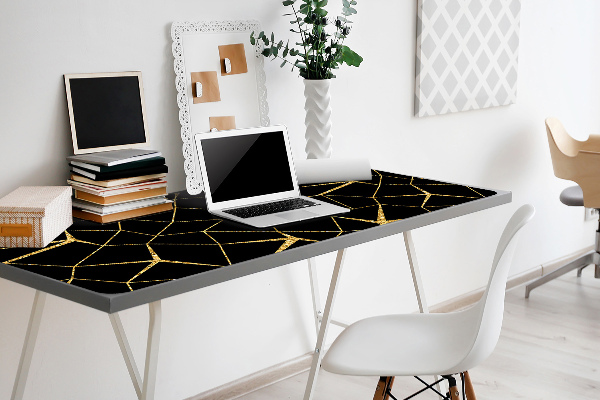 Bureau mat Goud en zwart mozaïek