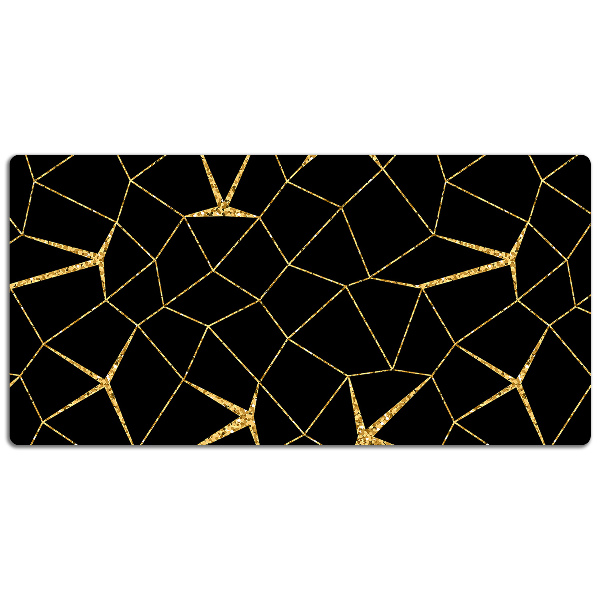 Bureau mat Goud en zwart mozaïek