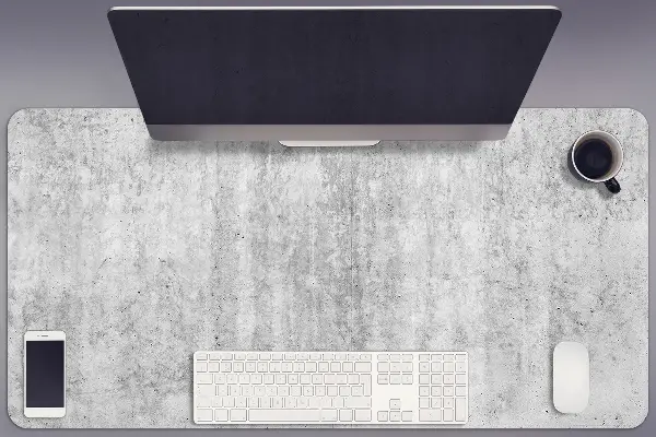 Bureau onderlegger Grijs beton