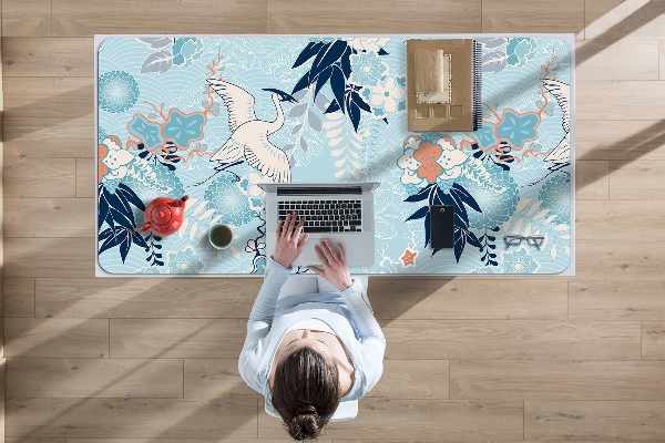 Bureau onderlegger Kraan en bloemen