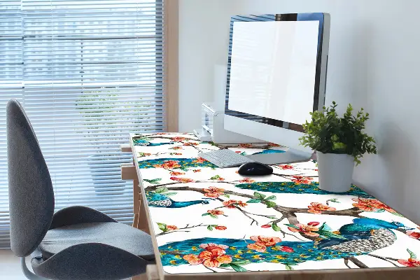 Bureau onderlegger Kleurrijke poot