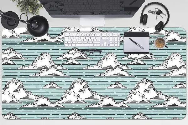 Bureau mat Wolken tekening