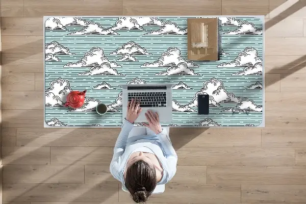 Bureau mat Wolken tekening