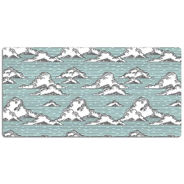 Bureau mat Wolken tekening