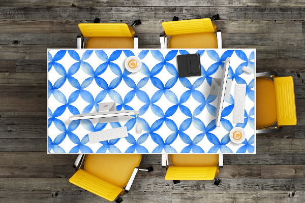 Bureau mat Blauwe wielen