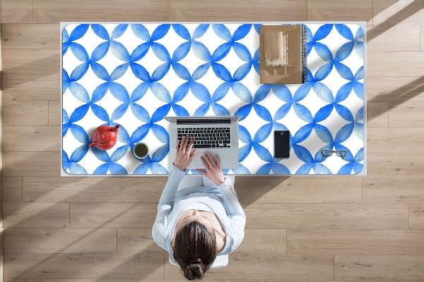 Bureau mat Blauwe wielen