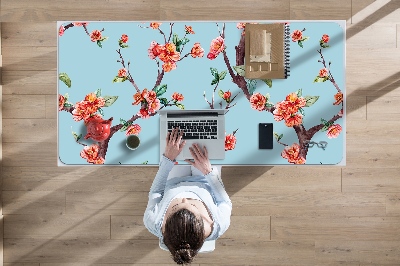 Bureau onderlegger groot Een bloeiende boom