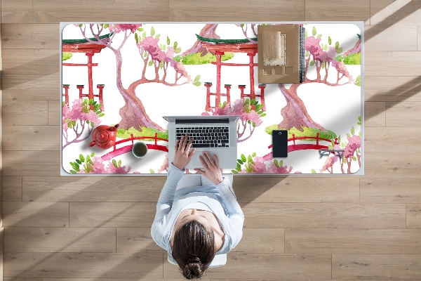 Bureau onderlegger Japanse motieven