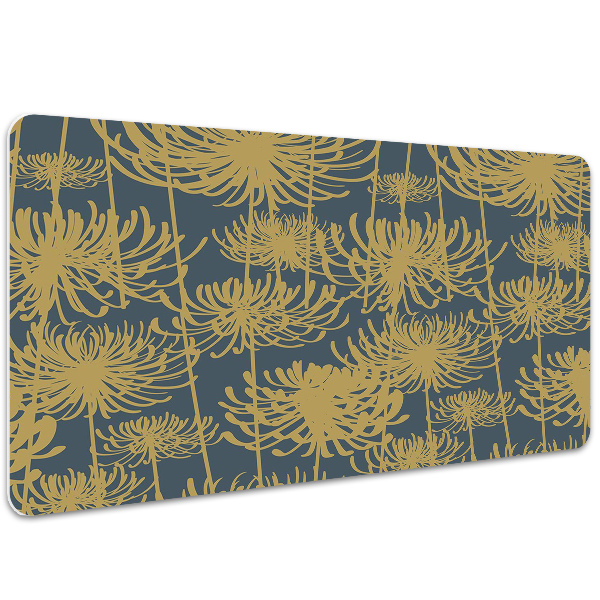 Bureau onderlegger Gouden bloemen