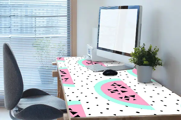 Bureau mat Watermeloenen en stippen
