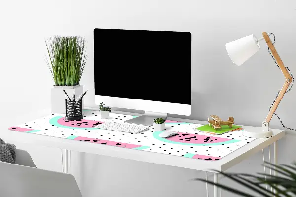 Bureau mat Watermeloenen en stippen