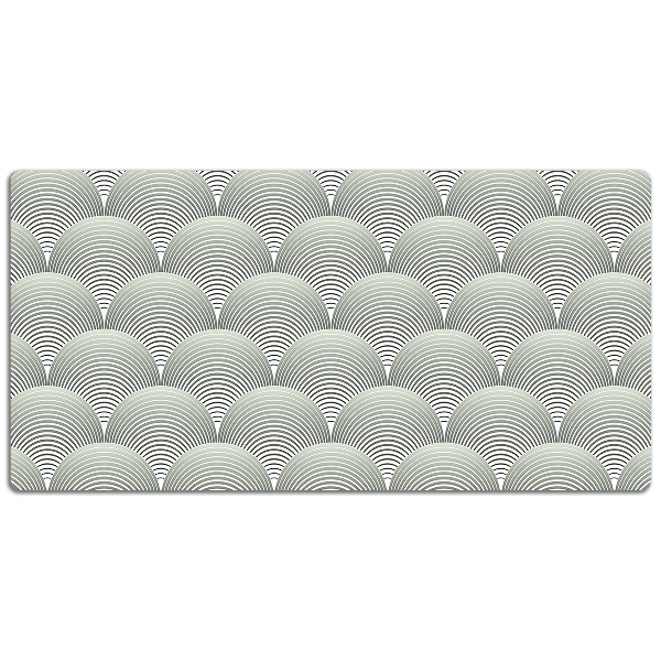 Bureau onderlegger Semi -cirkel patroon
