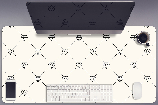 Bureau mat Patroon in diamanten
