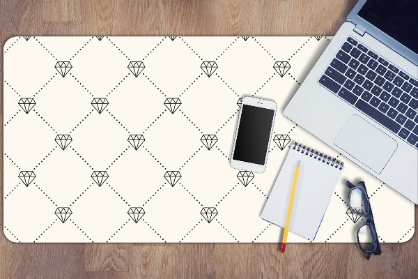 Bureau mat Patroon in diamanten