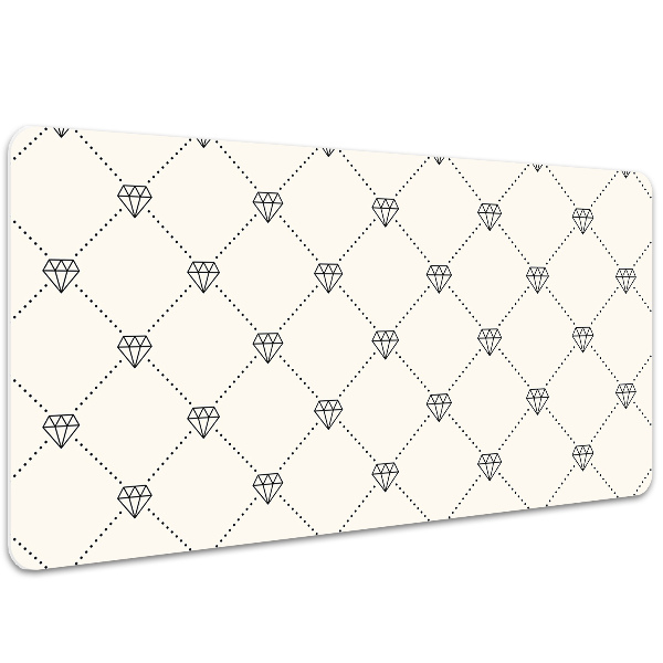 Bureau mat Patroon in diamanten