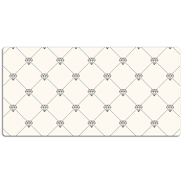 Bureau mat Patroon in diamanten