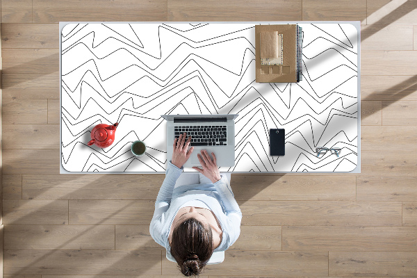 Bureau mat Onregelmatige lijnen