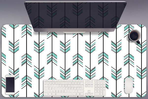 Bureau mat Illustratiepijlen