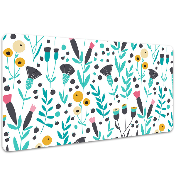 Bureau onderlegger Scandinavische bloemen