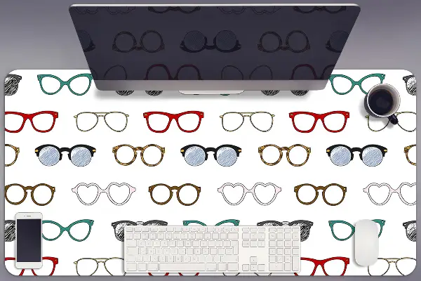 Bureau mat Retro -bril