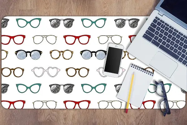 Bureau mat Retro -bril