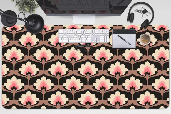 Bureau onderlegger Bloemenpatroon