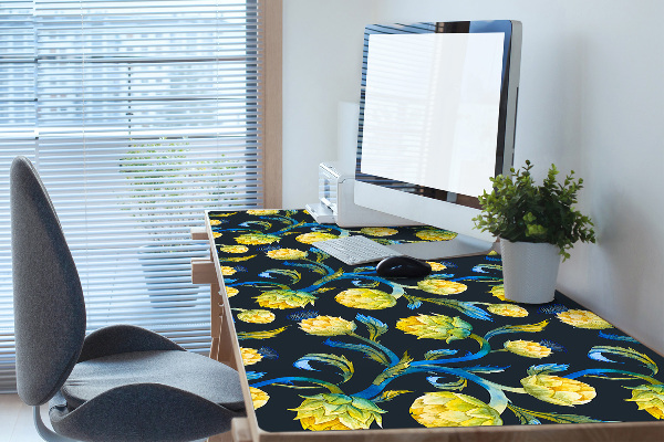 Bureau onderlegger Artisjokbloemen