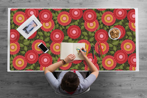 Bureau mat Geometrische bloemen