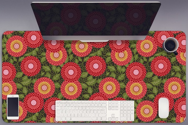 Bureau mat Geometrische bloemen