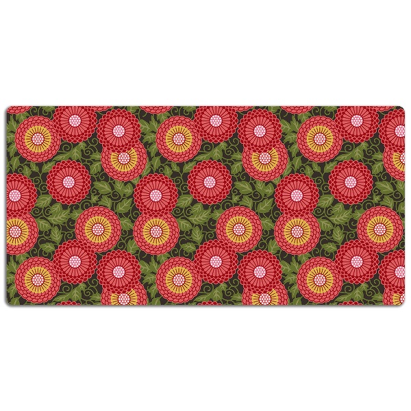 Bureau mat Geometrische bloemen
