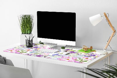 Bureau mat Paarse bloemen