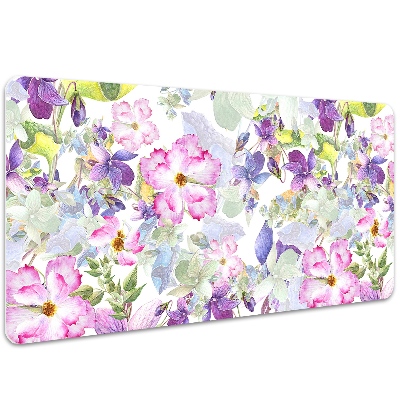 Bureau mat Paarse bloemen