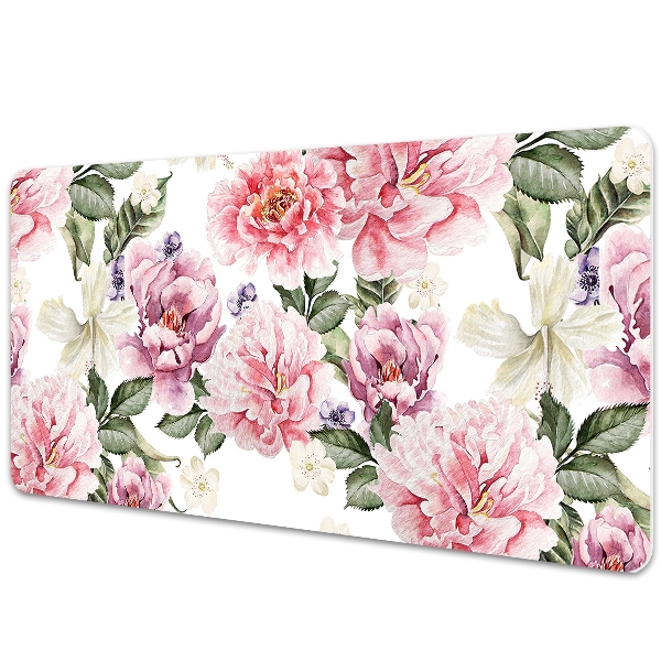 Bureau mat Kunstbloemen