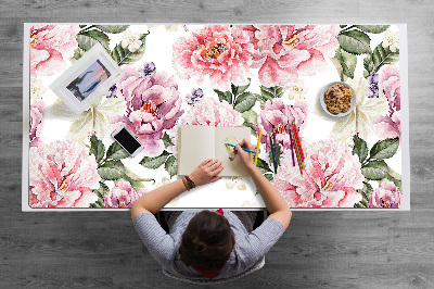 Bureau mat Kunstbloemen