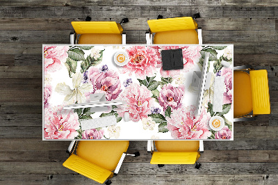 Bureau mat Kunstbloemen