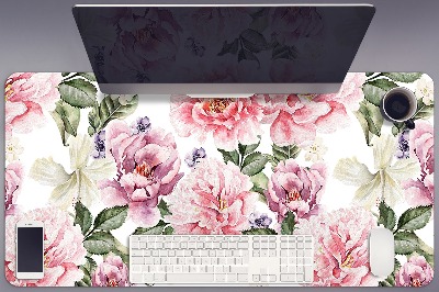 Bureau mat Kunstbloemen