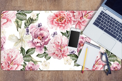 Bureau mat Kunstbloemen