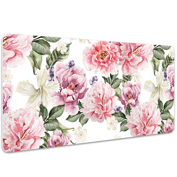 Bureau mat Kunstbloemen