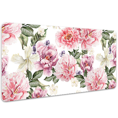 Bureau mat Kunstbloemen