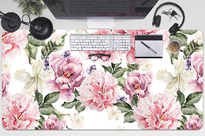 Bureau mat Kunstbloemen