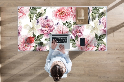 Bureau mat Kunstbloemen