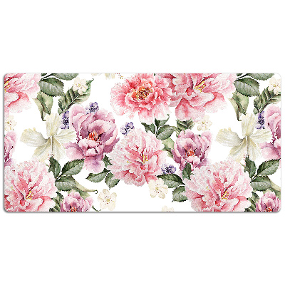 Bureau mat Kunstbloemen