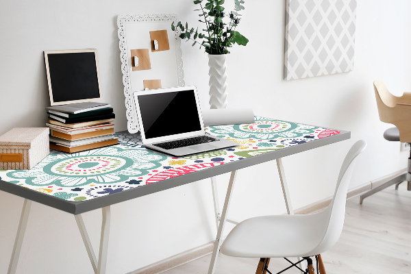 Bureau onderlegger Kleurrijke bloemen