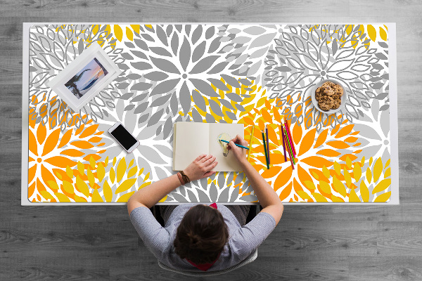 Bureaumat Chrysanthemums