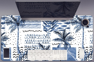 Bureau onderlegger Blauwe palm