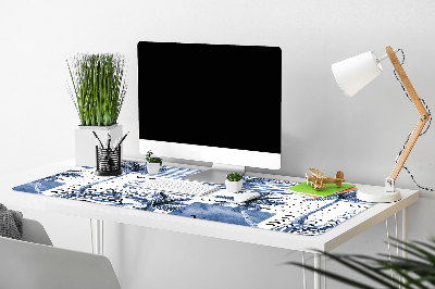 Bureau onderlegger Blauwe palm