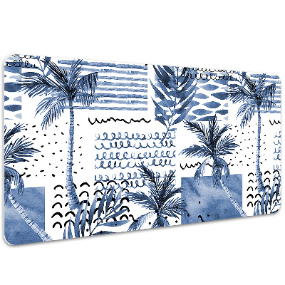 Bureau onderlegger Blauwe palm