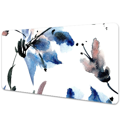 Bureau onderlegger Aquarelbloemen