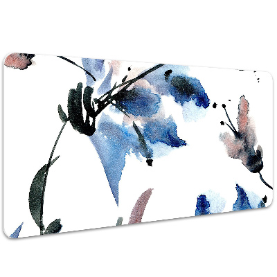 Bureau onderlegger Aquarelbloemen