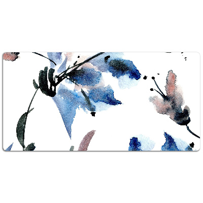 Bureau onderlegger Aquarelbloemen